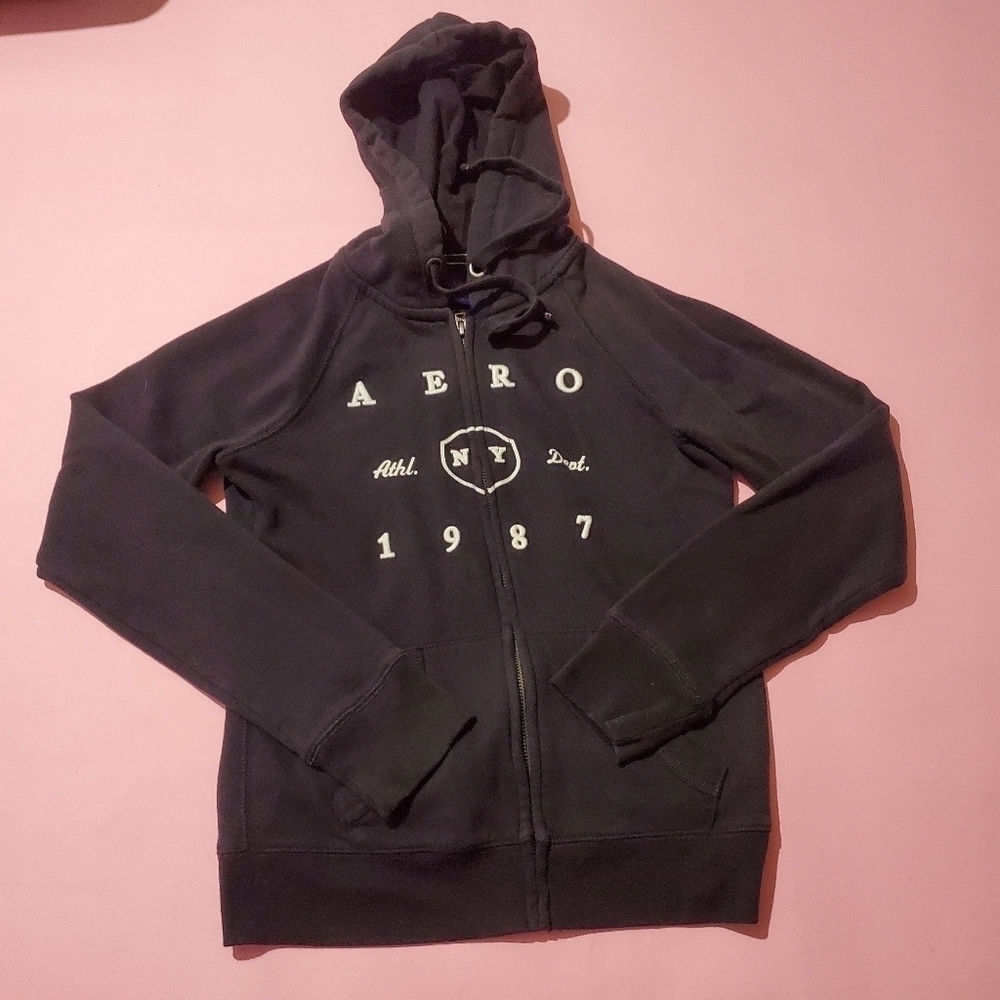 Areopostale Black and White Hoodie